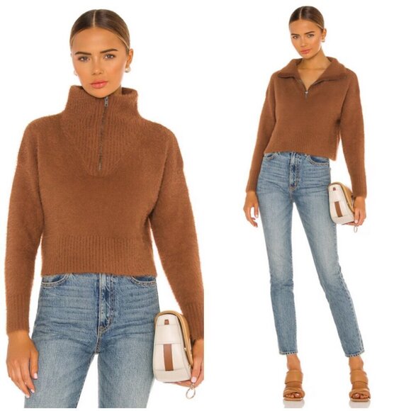 💕CAMILA COELHO💕 Jaelyn Pullover ~ Toffee Brown Medium - Picture 1 of 16